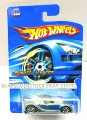 2006 HOT WHEELS BUGATTI VEYRON W/ CHROME 10-SPOKE RIMS, HW #144, EX COND & VHTF