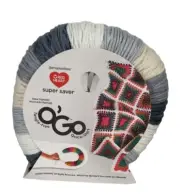 Red Heart Super Saver O'go Yarn Newsprint E551 100% Acrylic NEW