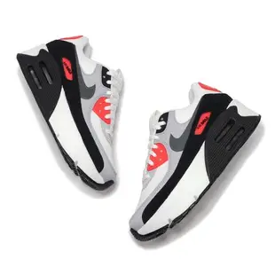 Nike 休閒鞋 Air Max 90 LV8 女鞋 灰 紅 氣墊 厚底 增高 FD4328-101