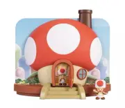 Nintendo Super Mario Deluxe Toad House Playset Articulated Toad Figure NEW