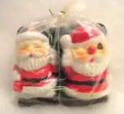 VINTAGE CHRISTMAS SANTA SALT & PEPER SHACKERS WDW TAIWAN NEW