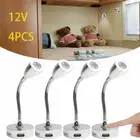 4X Touch Switch USB 12V LED Spot Reading Light Camper Caravan Boat Interior Lamp