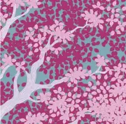 Quilting Patchwork Sewing Fabric TILDA Woodland Juniper Plum 50x55cm FQ