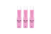 3PK BYS Fruity Grape Chapped Lipbalm Cosmetics Beauty Makeup Scented w Lid Pink