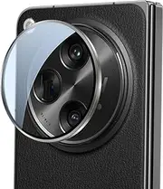 Weikon for OnePlus Open Camera Lens Protector & Screen Protector - 9H Tempered Glass with Metal Ring Cover, Military-Grade Anti-Scratch Protection (Silver)