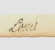 King Louis XIV of France Autograph Reprint On 300 Year Old Paper