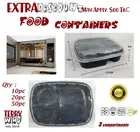 10/20/50pc 3compartment Freezer Microwavable Meal Prep Food Containers Takeway