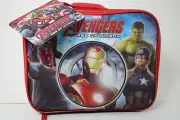 Marvel AVENGERS Age Of Ultron Lunch Box Bag Soft Cooler-Red/Black