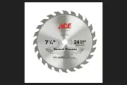 Ace Carbide Tip Steel Circular Saw Blade Ripping Crosscut 7-1/4" 24T Pack of 9