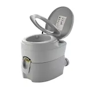 5.3 Gallon Portable Toilet Flush Camping Toilet Outdoor Indoor Commode Potty