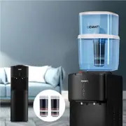 1 Set Devanti Water Cooler Dispenser Stand 22L Bottle Black w/2 Filter