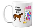 50th Birthday Gifts Women Men Unicorn Pole Dancing Best Friend Mug Funny Gifts