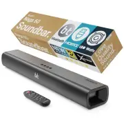 Bluetooth 120W TV Sound Bar for Smart TV, 24 Inch, 2.1 Channel, 3D Sound with...
