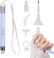 Gem Art Accessories Pens,Lighted Gem Painting Drill Pen - Painting Accessories Pens with 7 Pen Heads, Art Tool for Nail -Art Crafts Making