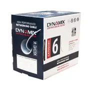 Dynamix C-C6-SLD24-WH Cat6 UTP Solid Cable Roll - 305m - White 250MHz - 24AWG x 4P - External O.D. 4.9mm - PVC Jacket - REELEX II Pull Box [C-C6-SLD24-WH]