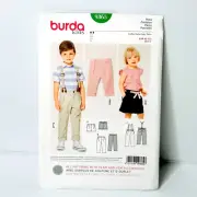 Burda Kids Sewing Pattern 9365 Unisex Child's Pants / Shorts Sizes 2 to 7 (US)