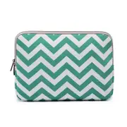 12 Wavy Pattern Notebook Liner Bag Design Light Green Laptop Cases & Bags