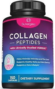 Premium Collagen Peptides Capsules - Includes 3,000mg of Collagen Protein Type 1 & Type 3 - Multi Collagen Supplement to Support Joint Health, Hair, Skin & Nails - 120 Collagen Capsules