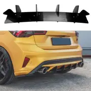 Car Rear Bumper Diffuser Shark Fin Splitter Lip For Ford Focus ST MK4 2018-2022 (for: Ford)