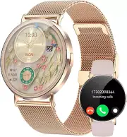 Smart Watches for Women(Make/Answer Call), 1.32" AMOLED Ultra-Clear Screen Fitne