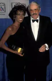 Whitney Houston & Gregory Peck 1991 Old Photo
