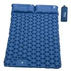 Inflatable Double Camping Mat with Foot Pump & Pillow, Ultralight Sleeping