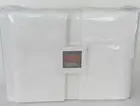 Bellino Hotel Collection HEMSTITCH Sheet Set 100% Cotton Percale - White - Queen