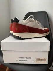 Common Projects Track Classic White Red Black Gray Vintage Sole size US 9, EU 42
