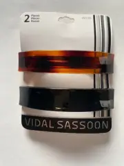 Vidal Sassoon Hair clips ( 2 pieces ) VS11355 3.5" Brown-spot Black Women clip