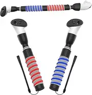 VR Controller Handle Attachments Compatible for Meta Quest 3 Accessories VR Golf Game Grip Controller Extension Grips Sticks (Black)