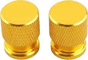 jiningxinxin Compatible with YZF R3 R25 R6 R1 R125 250 CNC Aluminum Wheel Tyre Valve Cap Motorcycle Accessories Tire Valve Air Port Stem Cap(Gold)