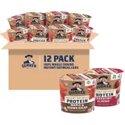 Quaker Instant Oatmeal Express Cups, 10G Protein 2 Flavor Variety Pack, (Pack of