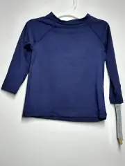 Toddler Rash Guard Top UPF 50+ Protection, Stretchy - Cat & Jack Navy Blue 12M