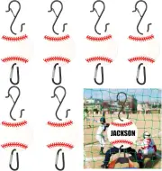6 Pcs Bag Hook for Fence, Sports Fence Hook, Bag Clip for Fence, Metal Backpack