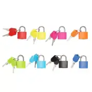 10X(8 Pack Locks Small Padlock with Key Luggage Gym Locker Lock Padlock4191