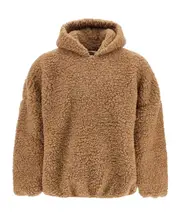 polar fleece sweatshirt M light brown