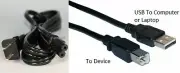 Power Cord Electric Wall Plug AND USB Cable for HP Envy Printer: MODELS # inside