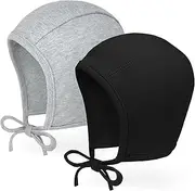 [JELLYTREE] Baby Hat Bonnet 100% Cotton Soft Toddler Earflap Hats Infant Hospital Beanie Pilot Caps, 3m 6m 12m 24m