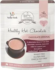 Yummy Mummy Food Company - Organic Lactation Hot Chocolate, Breastfeeding Friendly - Dairy Free, Vegan, Gluten-Free Healthy Hot Chocolate - 200g