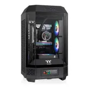 Thermaltake The Tower 250 Tempered Glass Mini-ITX Tower Case - Black [CA-1Z9-00S1WN-00]