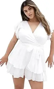 [City Chic] Women's Plus Size Playsuit - Sunny