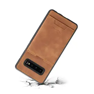 Samsung Galaxy S10+ S10 S10e 保護殼全包式後插卡支架手機殼背蓋