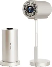 Mini Projector, Portable Projector with Support 1080P 4K Integrated 90°Adjustabl