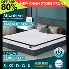 ALFORDSON Mattress Queen Double King Single 17CM Euro Top Bonnell Spring Foam