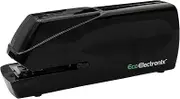 EcoElectronix Electric Stapler - Portable Automatic Stapler 30 Sheet Capacity - Quiet, Jam-Free, and Easy Reload - AC or Battery Powered for Professional Home Office Use - Black