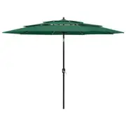 3-Tier Outdoor Garden Umbrella Pool Patio Beach Sun Shade Parasol Aluminium Pole