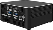 Mini PC, HTPC, Small Server, Desktop Computer, Windows 11 Pro or Linux Ubuntu, Intel I7 1165G7, HUNSN BJ01, WiFi 6, Type-C, CIR IR Infrared Receiver, 2 x LAN, HDMI, Mini DP, 64G RAM 256G SSD