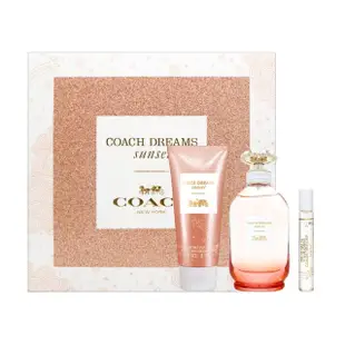 【COACH】逐夢暮光淡香精禮盒(國際航空版.逐夢暮光90ml+7.5ml+身體乳 100ml)