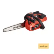 Makita Rechargeable Chainsaw Guide Bar 250mm Red 18V Battery Charger Sol