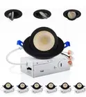 6 Pack 3 Inch Gimbal Led Recessed Lighting 2700K 3000K 3500K 4000K 5000K 800LM